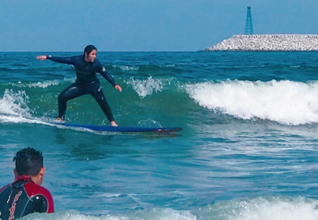 Surcando las olas