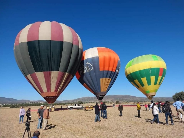 Inflando los globos