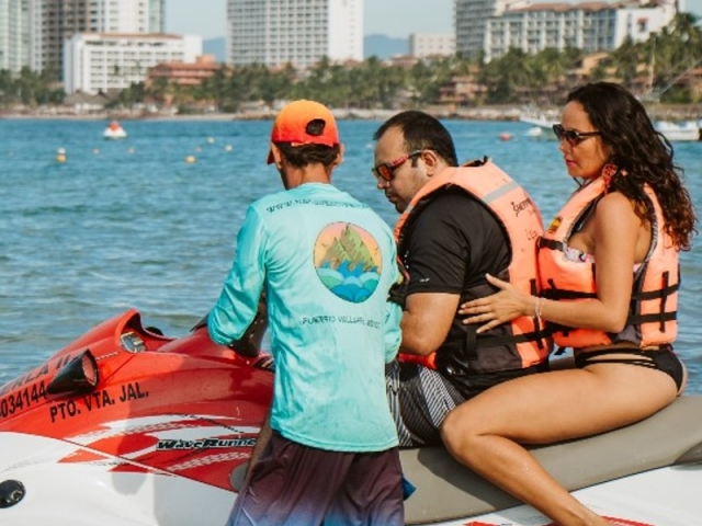 Preparando el jetski