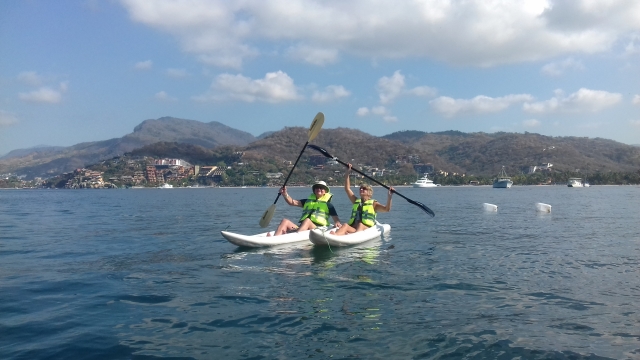 Kayaks en pareja