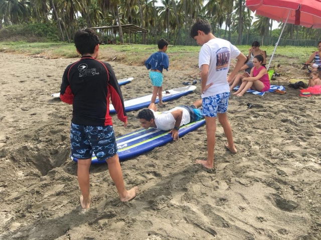 Lección de surf