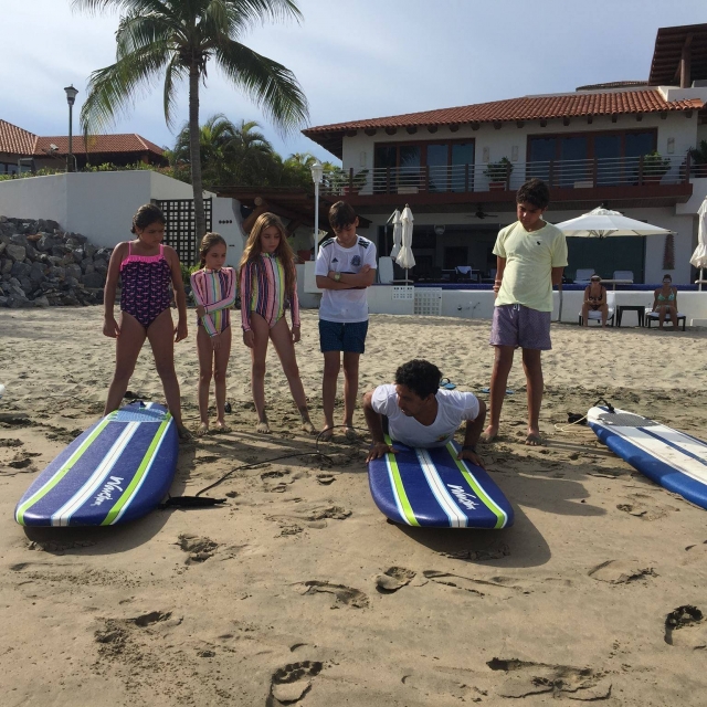 Aprendiendo a surfear