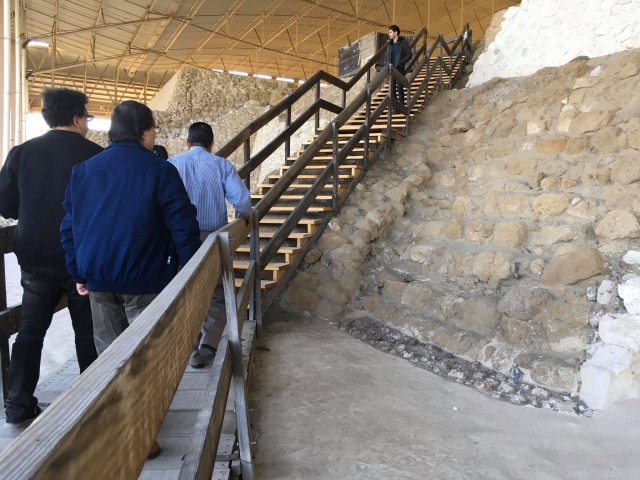 montando las escalinatas