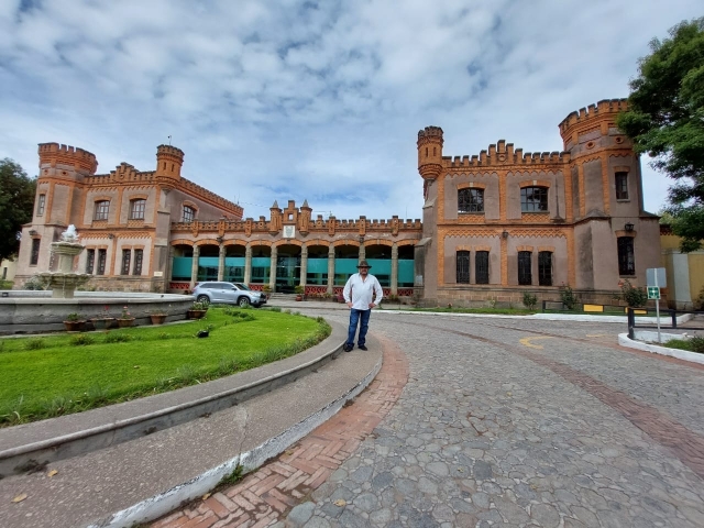 Llegando a la hacienda