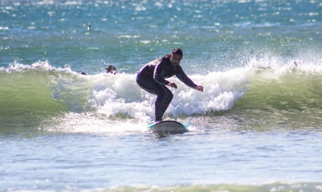 Practicando en el mar