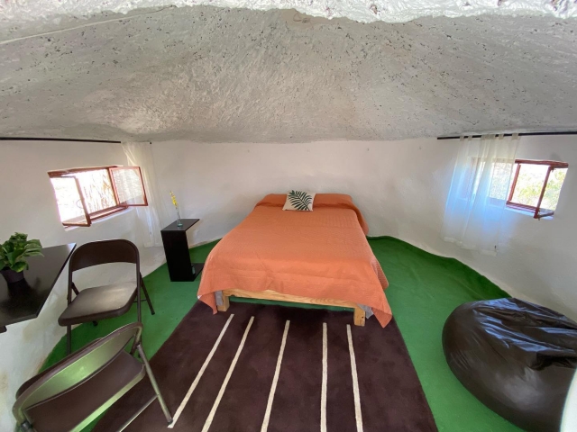 Interior del glamping