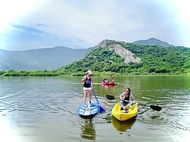 kayak en grupo
