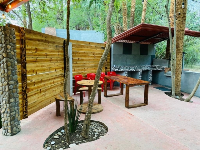 Patio en cabaña