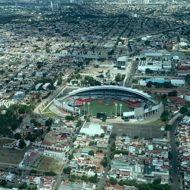 Vista hacia el estadio