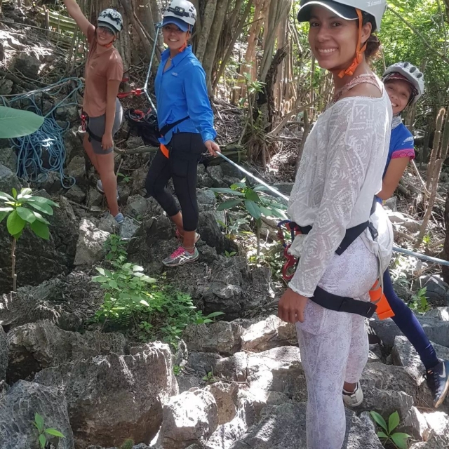 Comenzando el rappel