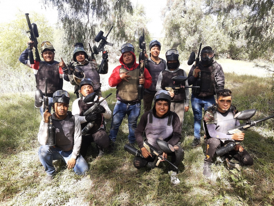 Paintball con amigos