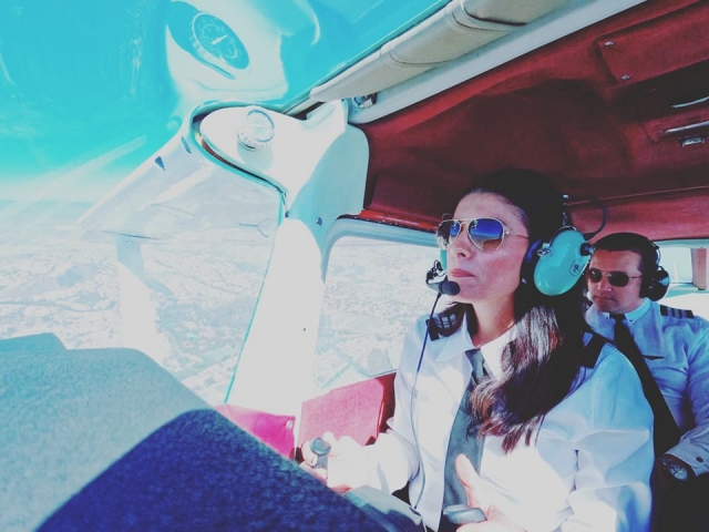 Pilotando avioneta