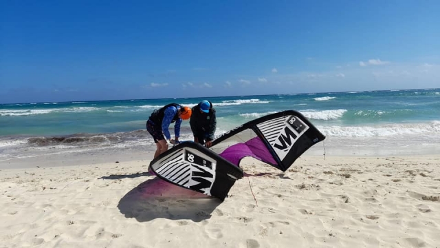 Armando el kitesurf