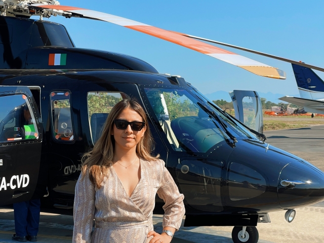 Paseo guiado en helicóptero