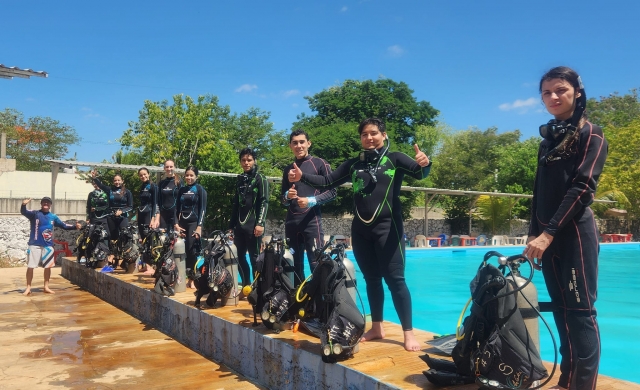 Listos para aprender a bucear