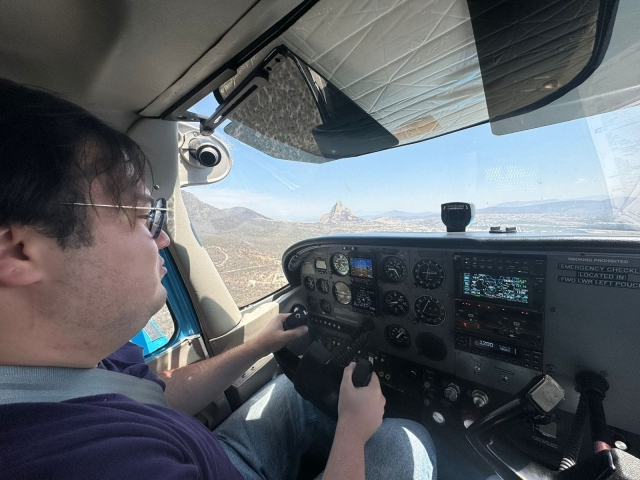 Cogiendo el control de avión