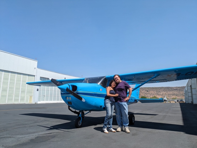 Experiencia pilotando avioneta