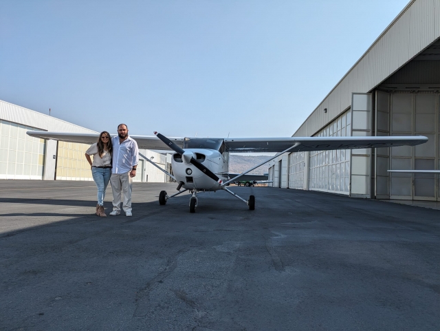 Vuela en avión monomotor
