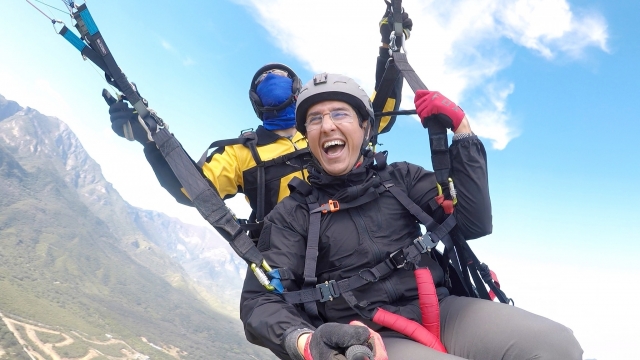 Felicidad en parapente