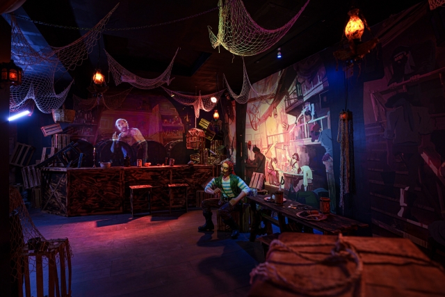 Zona de piratas y barcos