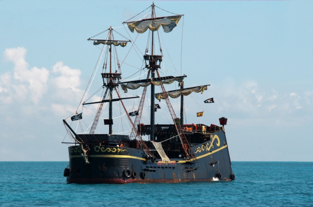 Barco antiguo pirata