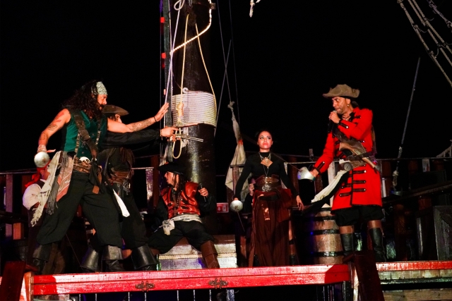 Espectáculo y fiesta pirata