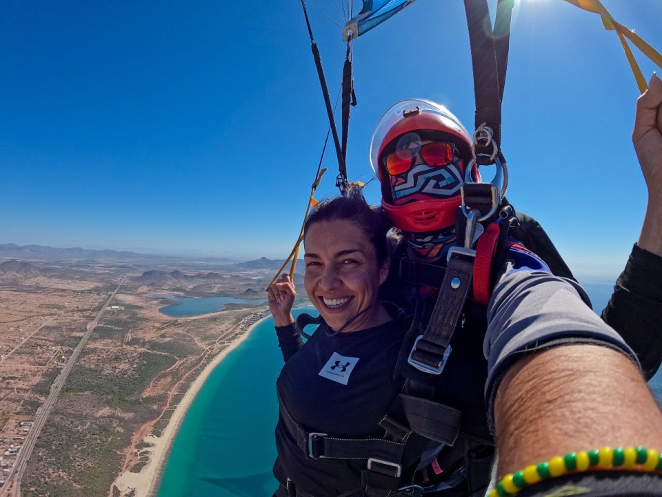 Salto tándem en paracaídas