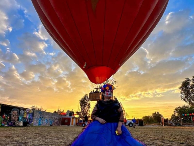 Globo y tradiciones mexicanas