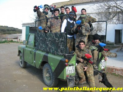 Partida de paintball en Antequera con barbacoa