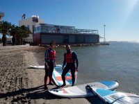  Couple in windsurfing class 