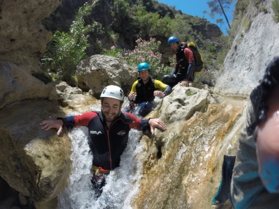 Canyoning in Río Verde as a couple