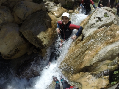 Descente du ravin du Rio Verde en petits groupes