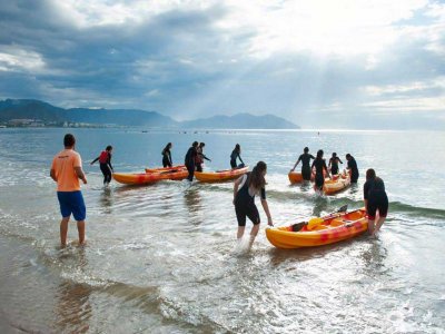 Single-seater kayak rental 2h in Mazarrón