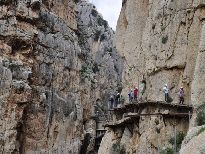 Zugroute durch den Caminito del Rey in Malaga