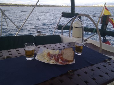 Enterrement de vie de garçon avec voile de nuit Alicante