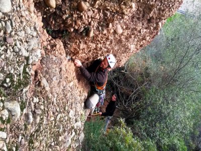 Circuito de escalada no vale de Fuensanta