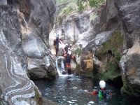 Barranquismo en Río Grande Málaga con fotos 4h