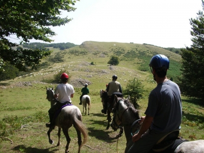 Ruta a caballo por los senderos de Lazkaomendi