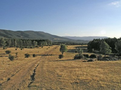 穿越 Sierra de La Mancha 的路线