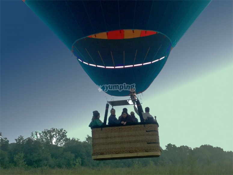 Volando en globo