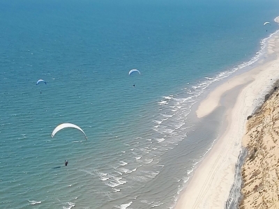 Vuelo en parapente en playa de Huelva y vídeo HD