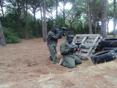 Paintball spécial pour entreprises à Cadix 400 balles