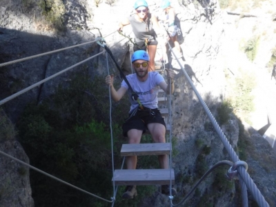 Ferrata cerca de Madrid las Buitreras Difícil