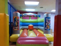 Inflatable castle with characters