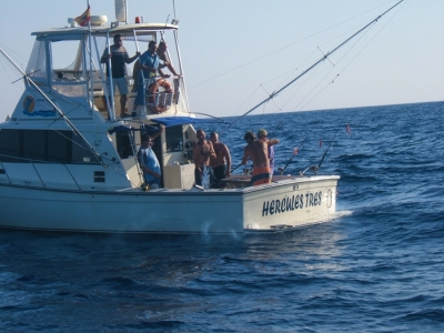 Pesca de barco ao longo da costa de Cádiz por 1 hora