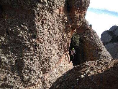 Ferrata / Klettern und Paragliding in Montserrat