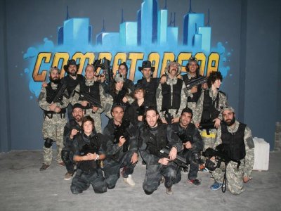 Partida de laser tag para team building de 1 hora