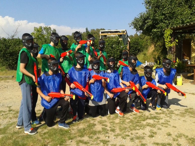 Paintball infantil en Caldes de Montbui 1 hora desde 14€