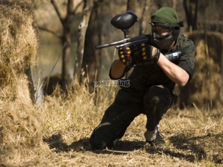 Paintball con 200 bolas y comida en Toledo desde 32€