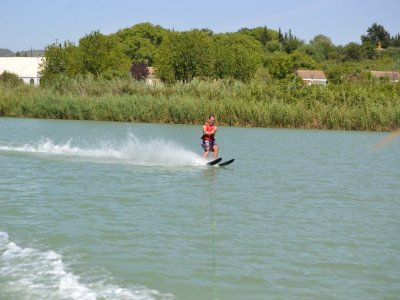 Water ski baptism in Arcos de la Frontera 1h